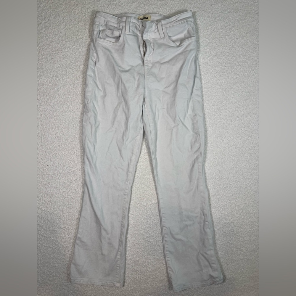 L'AGENCE Women's 27 White Denim Jeans Pants